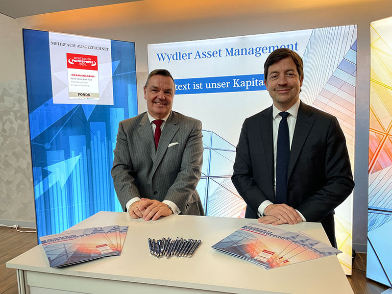 Wydler Asset Management - BörsenTAG Dresden - Christian Weber und Thomas Fischer am Messestand