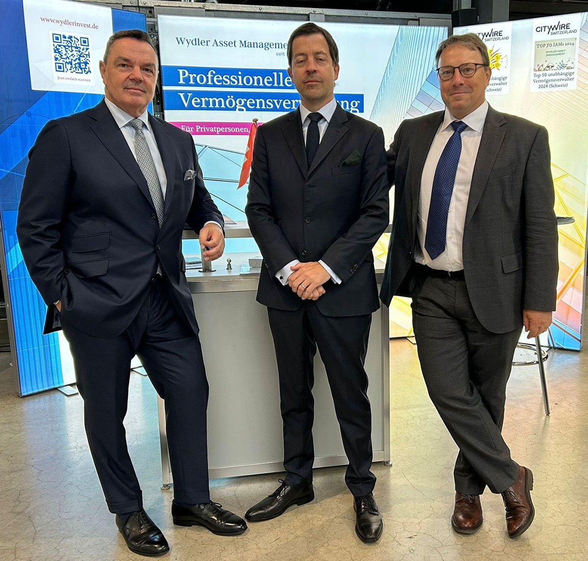 Anlegertag Düsseldorf - Geschäftsführung Wydler Asset Management Thomas Fischer Christian Weber Philipp Rüegg Anlegertag Düsseldorf - Geschäftsführung Wydler Asset Management Thomas Fischer Christian Weber Philipp Rüegg