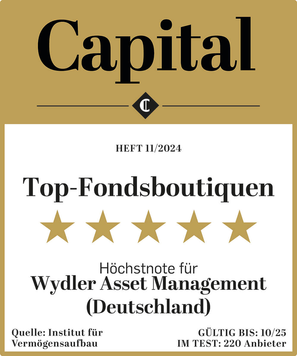 Wydler Asset Management - Top Fondsboutiquen 5 Sterne